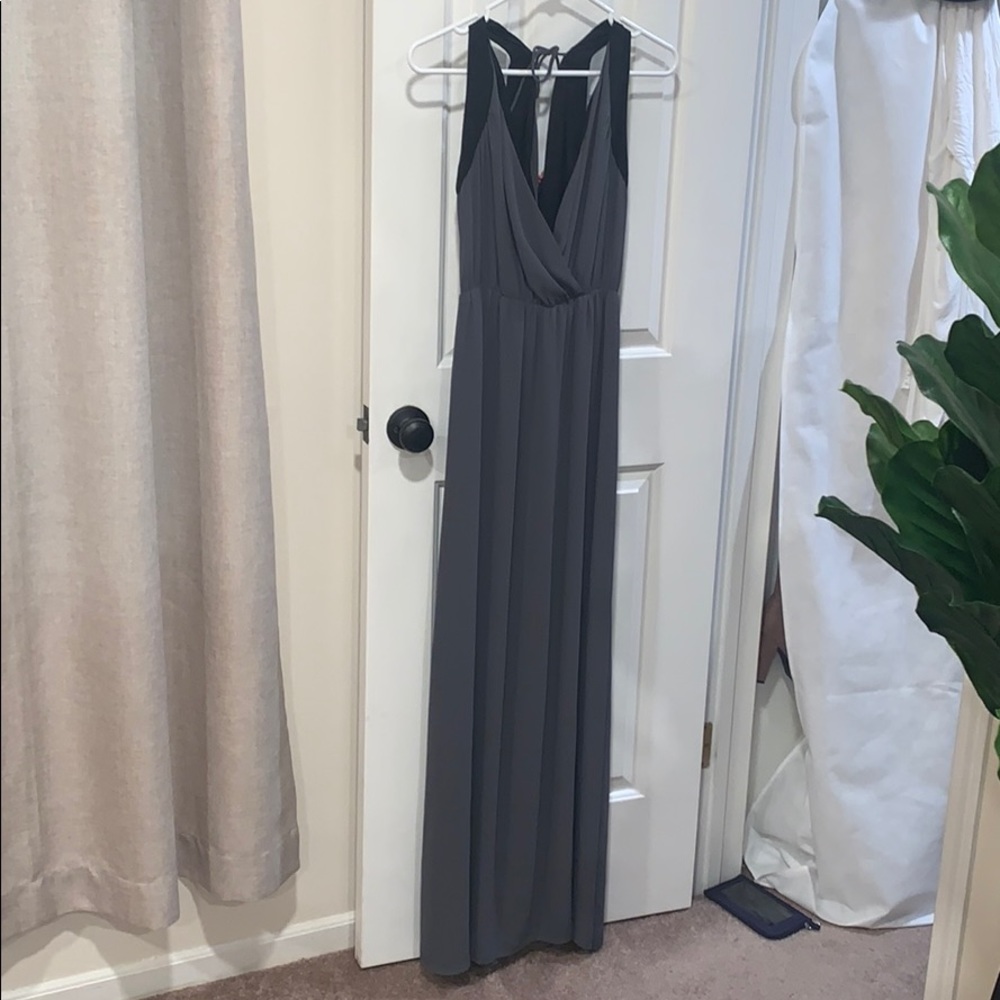 Formal Razor back with tie long dress